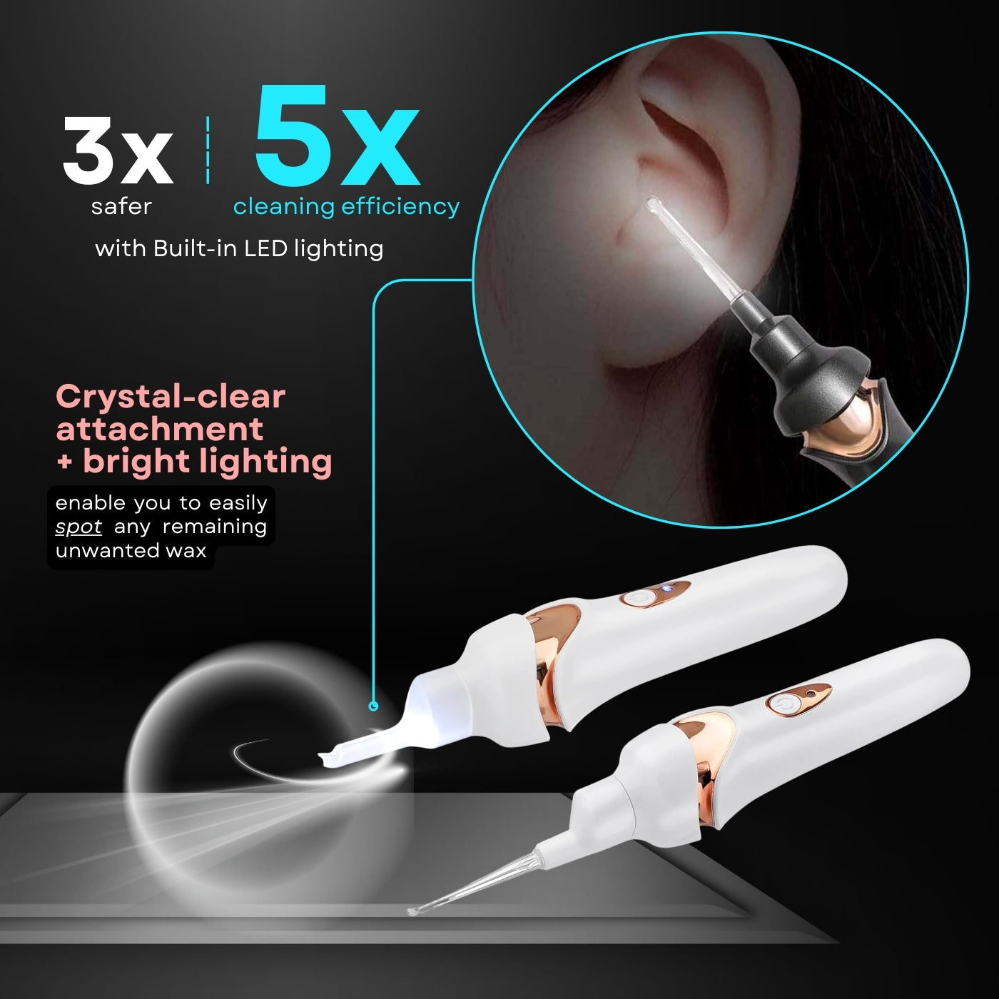 🔥LED Visible Earwax Vacuum – Safe Gentle Cleaning for Adults & Kids