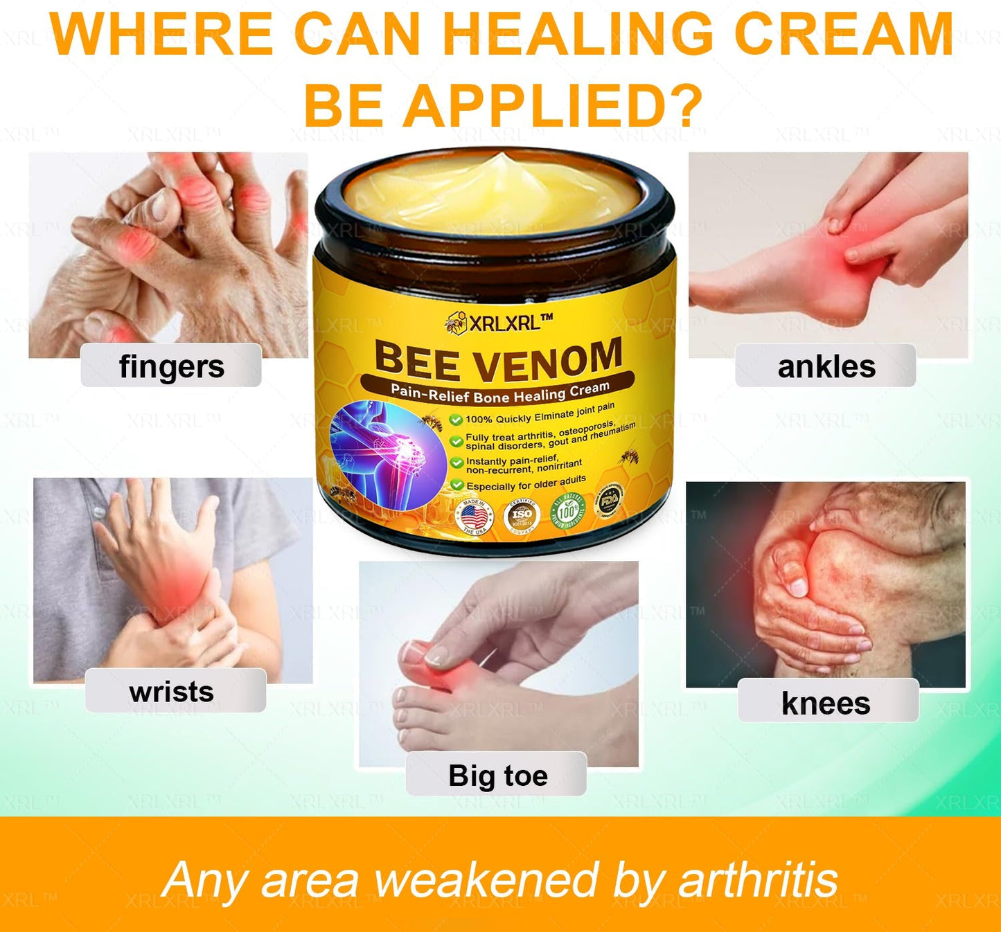 Elderly Arthritis Relief Bee Venom Cream | Repair Bone & Joint Discomfort Naturally