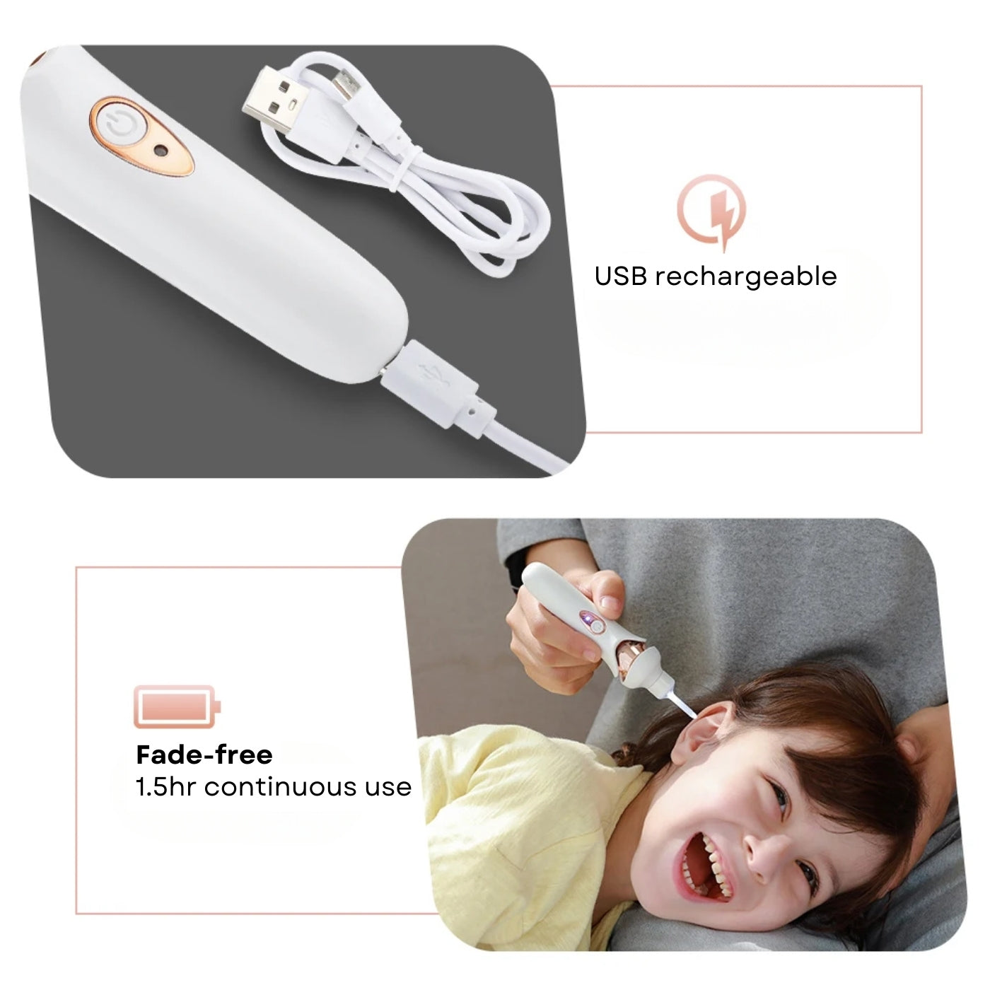 🔥LED Visible Earwax Vacuum – Safe Gentle Cleaning for Adults & Kids